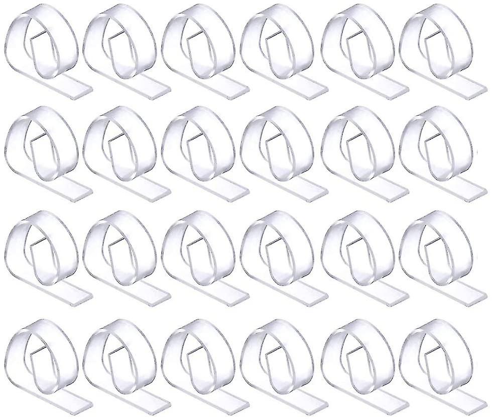 24 Pack Clear Plastic Tablecloth Clips For Picnic Table