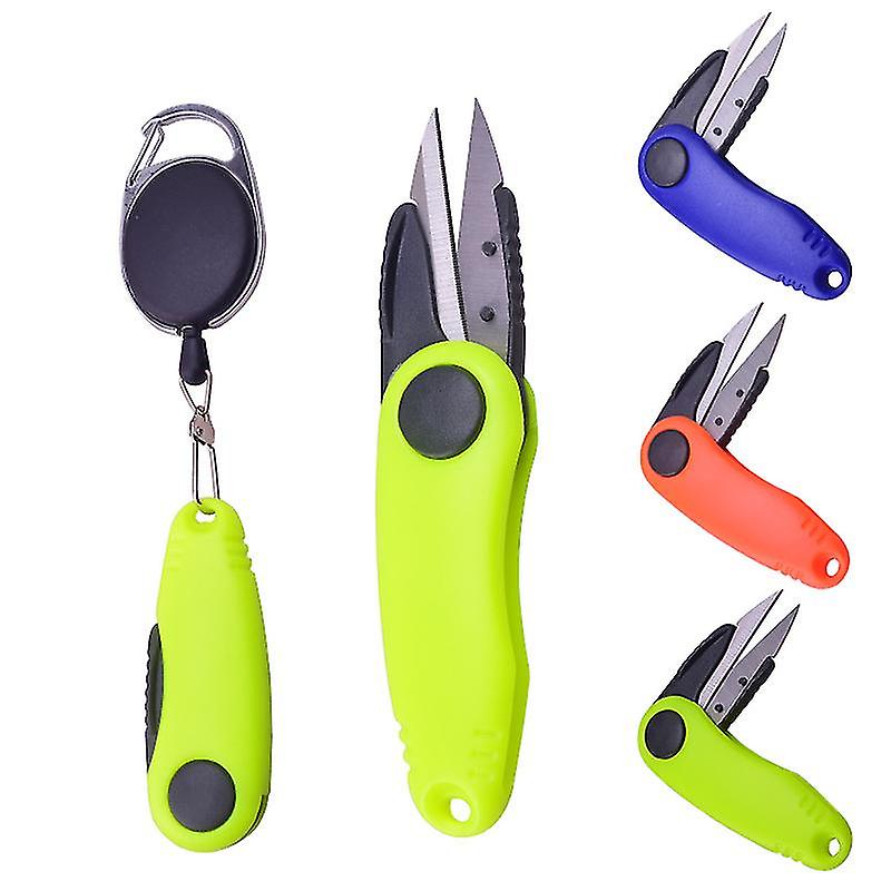 Fishing Quick Knot Tool Kit Shrimp Shape Fold Scissors Fishing Line Cutter