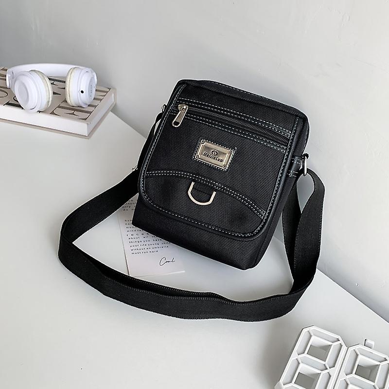 H3324 Single Shoulder Crossbody Bag Black Large