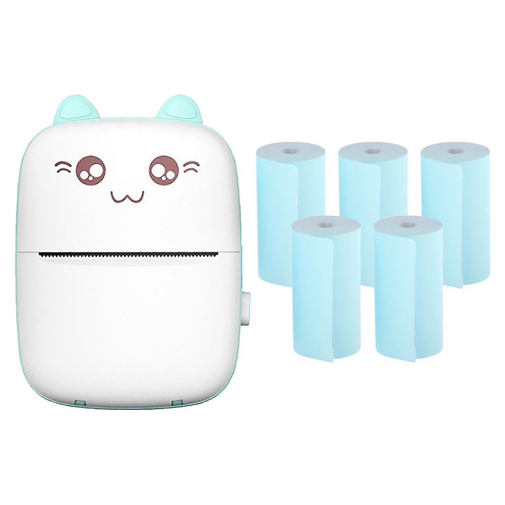5pcs Printing Paper Roll Thermal Printer Portable 57x30mm +Thermal Printer