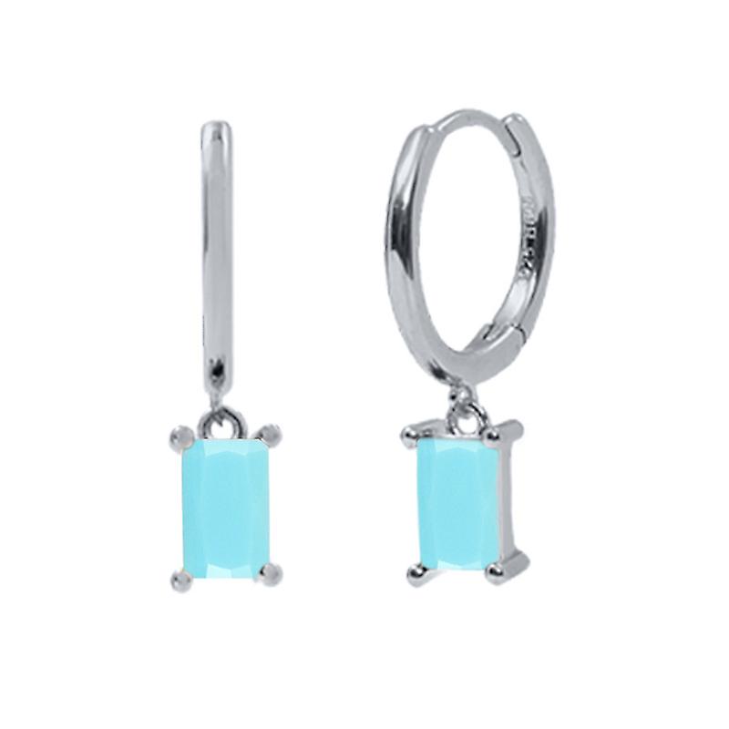 S925 Silver Needle Pendant Earrings