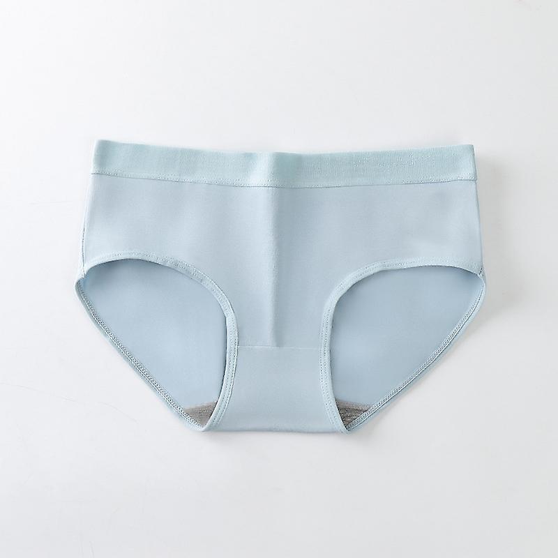 Women's Seamless Cotton Panties Simple Macaron Color Ladies Briefs For Daily Casual Wearing