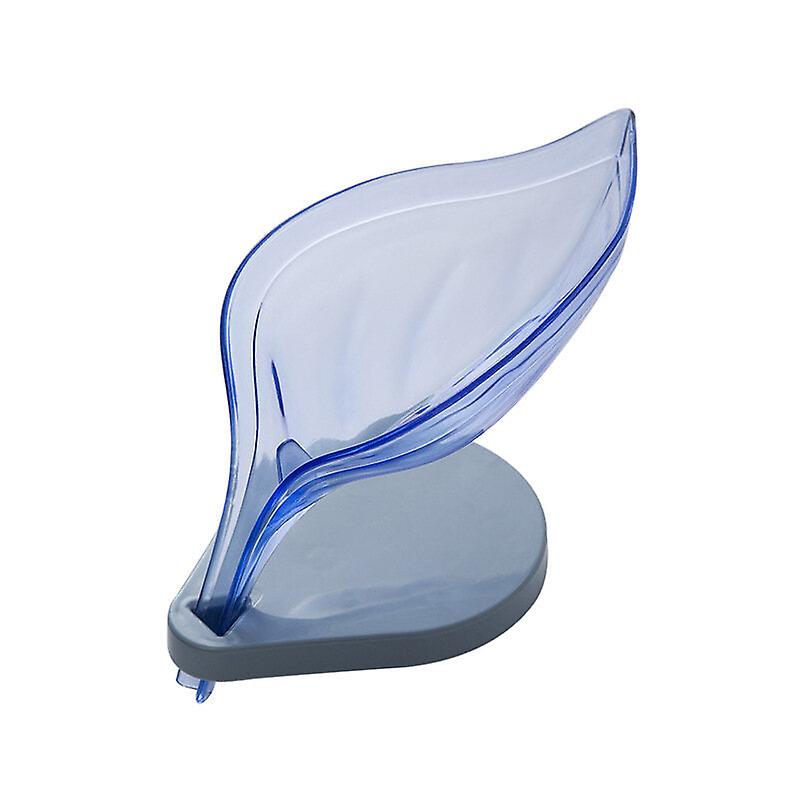 Creative Leaf Soap Box Holder With Perforated Suction Cup For Toilet, Drain, And Laundry