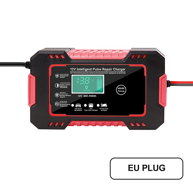 Ευφυής φορτιστής μπαταριών μοτοσικλετών αυτοκινήτων 12v 6a για την όξινη έξυπνη φόρτιση 6a 12v ψηφιακή επίδειξη LCD πηκτωμάτων Agm μολύβδου Agm