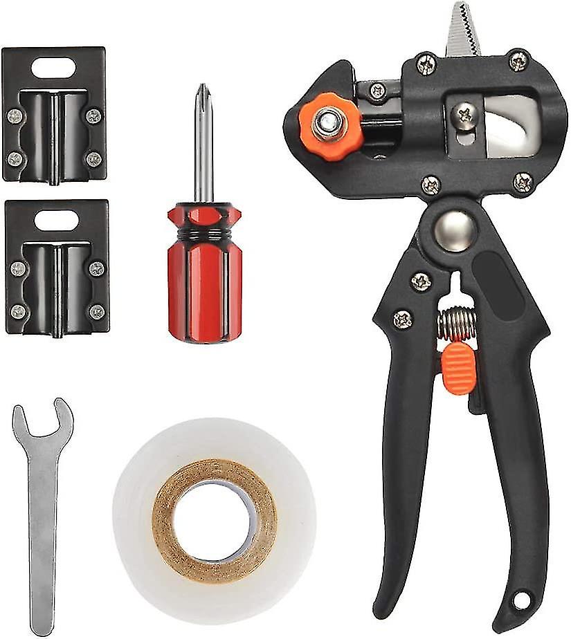 2 In 1 Grafting And Pruning Scissors Kit, Ratchet Scissors, Garden Scissors, Fruit Tree Scissors Wit