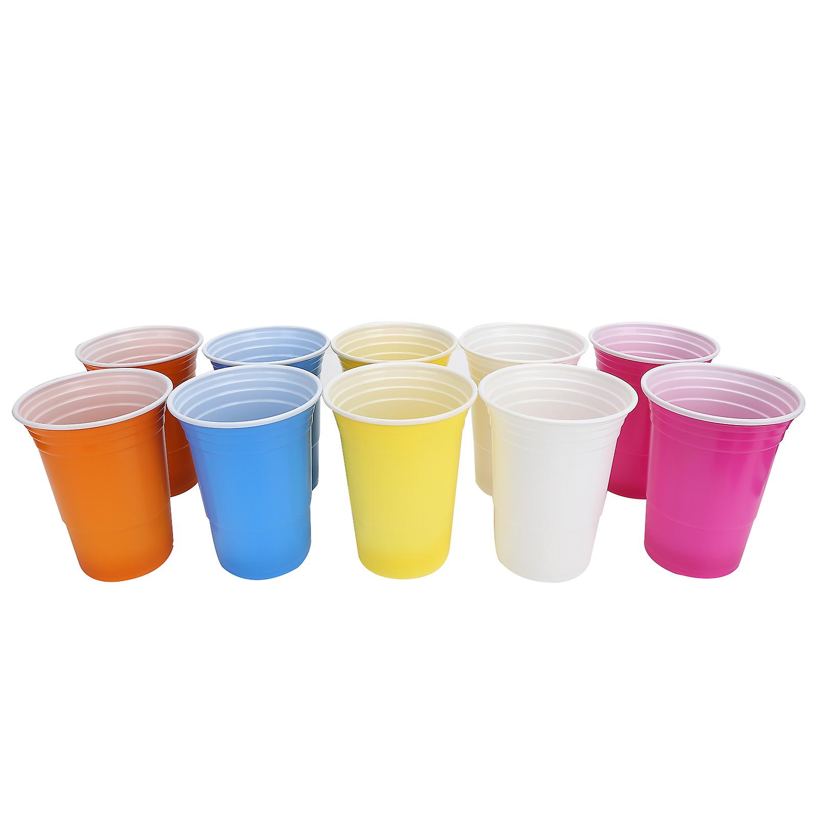 10Pcs 360ml Disposable Plastic PP Party Cups Multicolor Set