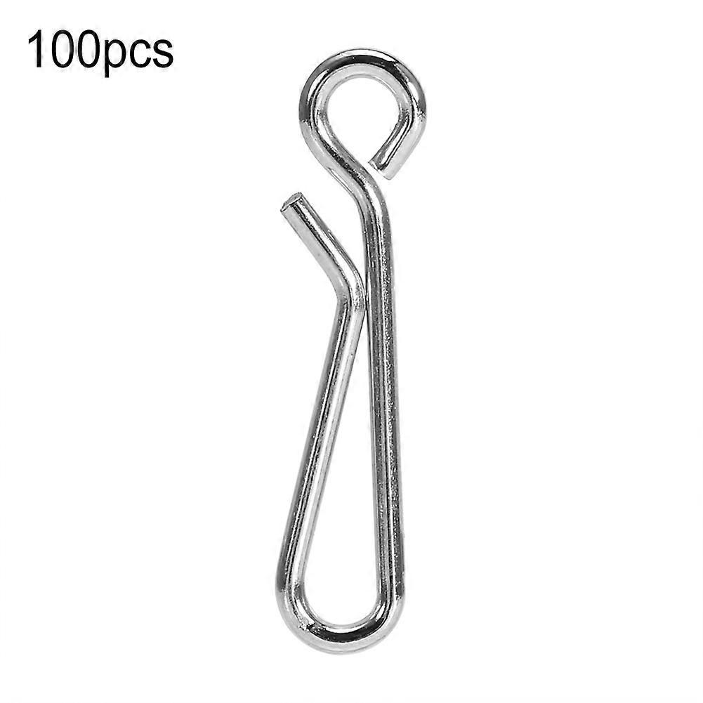 100x Quick Lock 打开不锈钢钓鱼旋转接头（3#100 件）