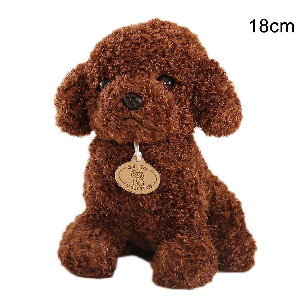 Cute Simulation Dog Plush Toy Stuffed Animal Puppy Doll Teddy Dog Doll for Kids and Annual Party Gift