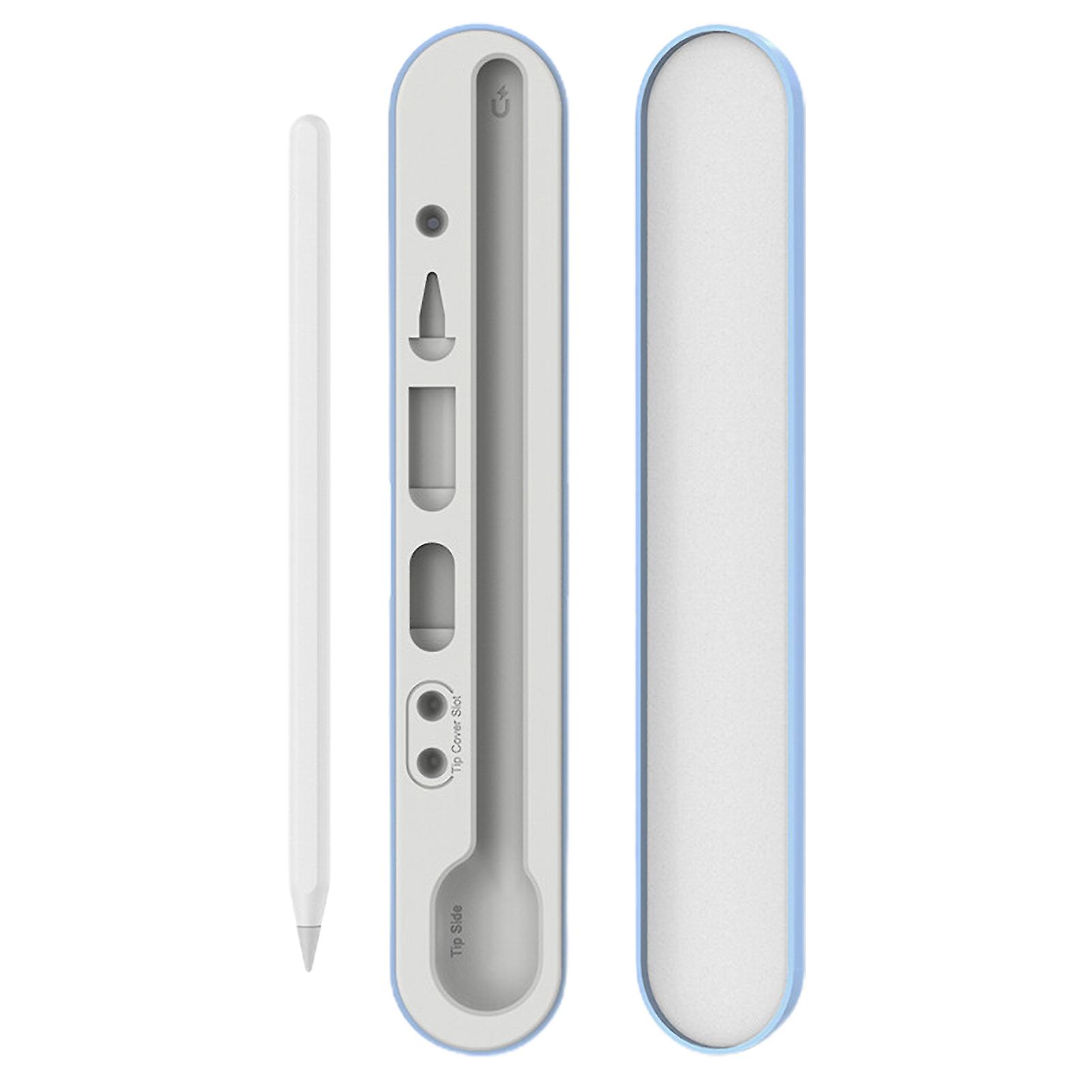 Magnetic Storage Box with Tips Holder Compatible with Tablet Pencil