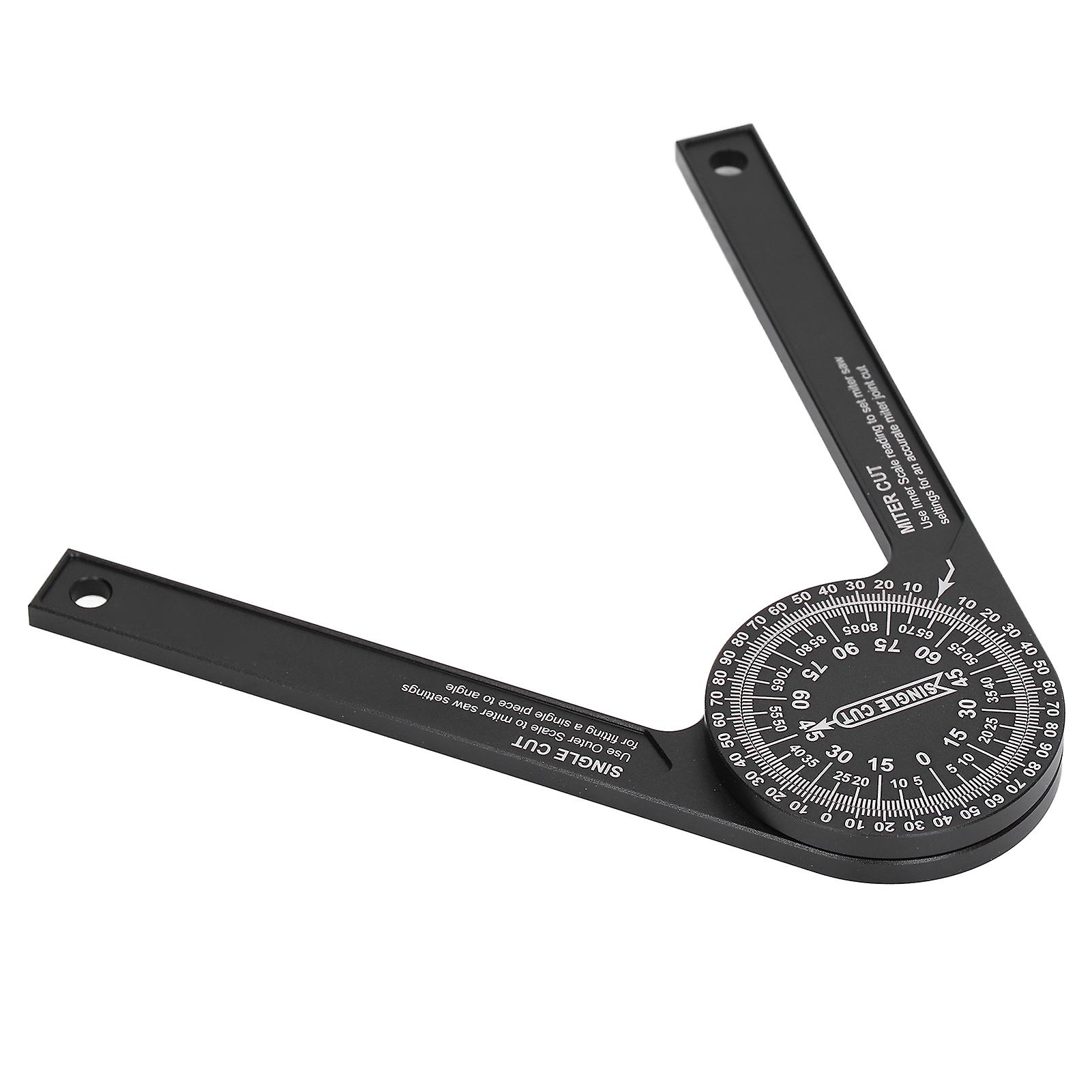 Miter Saw Protractor 184mm Aluminum Alloy Angle Finder with Laser Scale