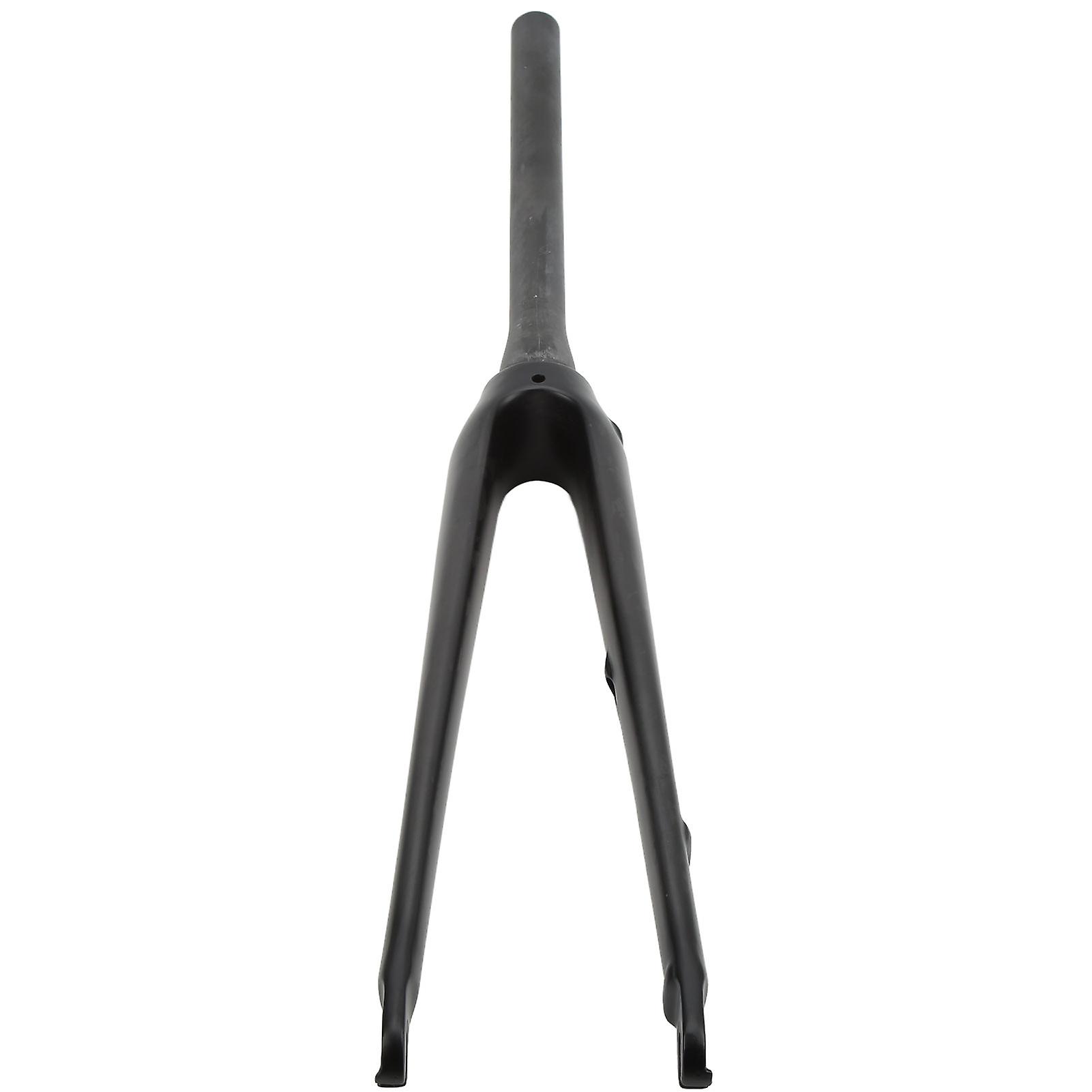 Bike Rigid Front Fork Full Carbon Fiber Carbon Front Fork Quick Release Type UD Pattern Top Taper Pipe for Disc BrakeUD Matte