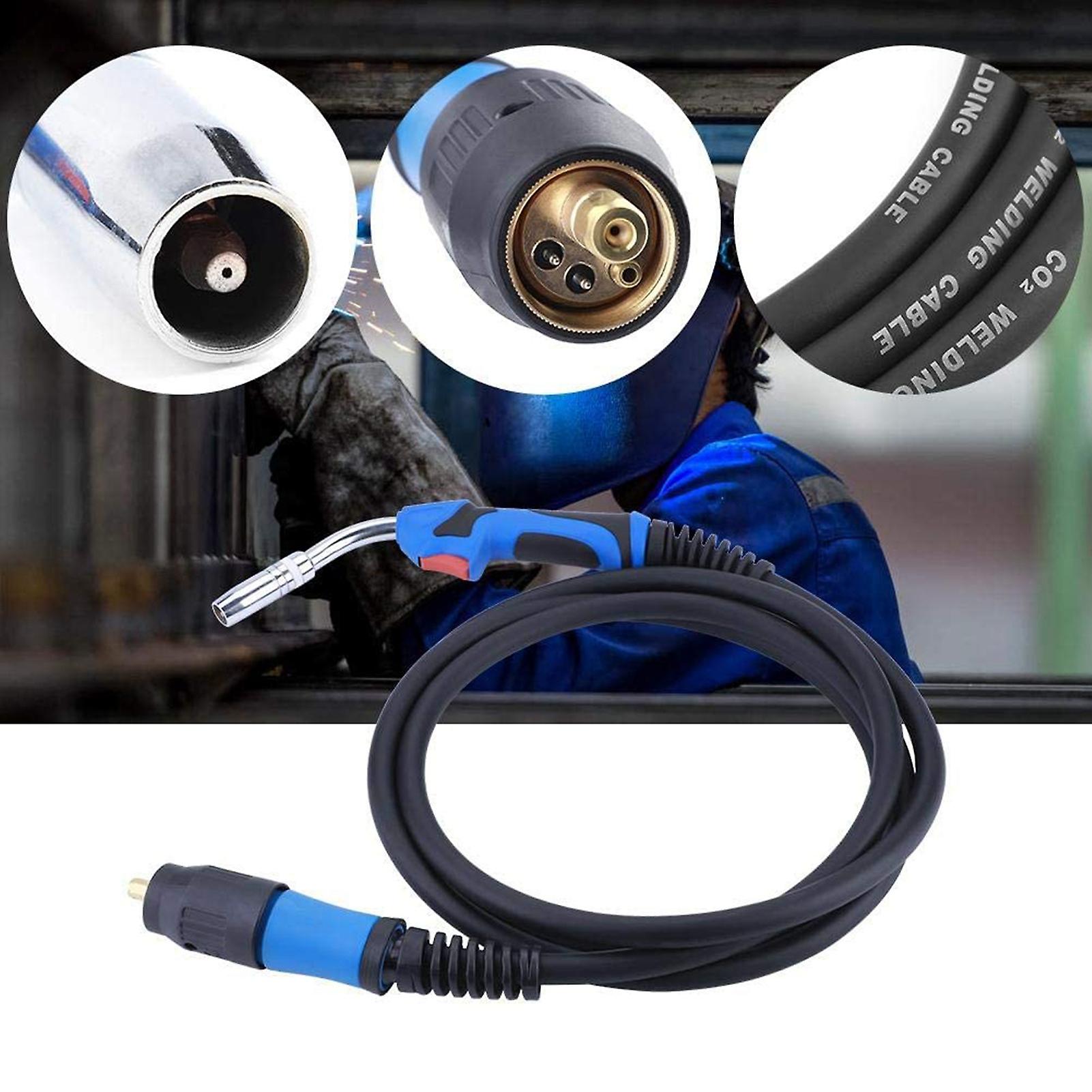 MB25AK Gas Shielded MIG Welding Torch, European Standard Fitting, 3.8m