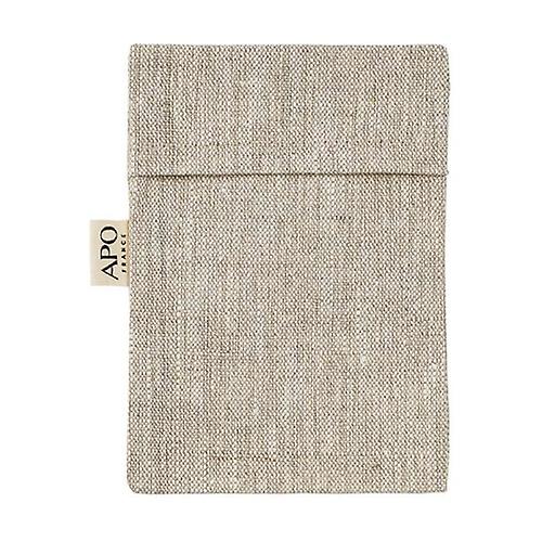 Coated linen soap bag - Ecru color 1 unit (Grey)