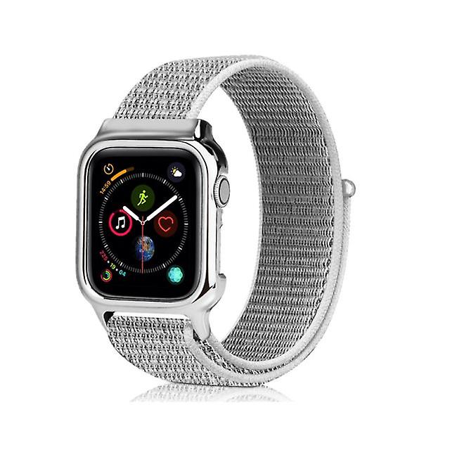 Single nylon watchband with bezel for Apple Watch series 5 and 4 44 mm color8