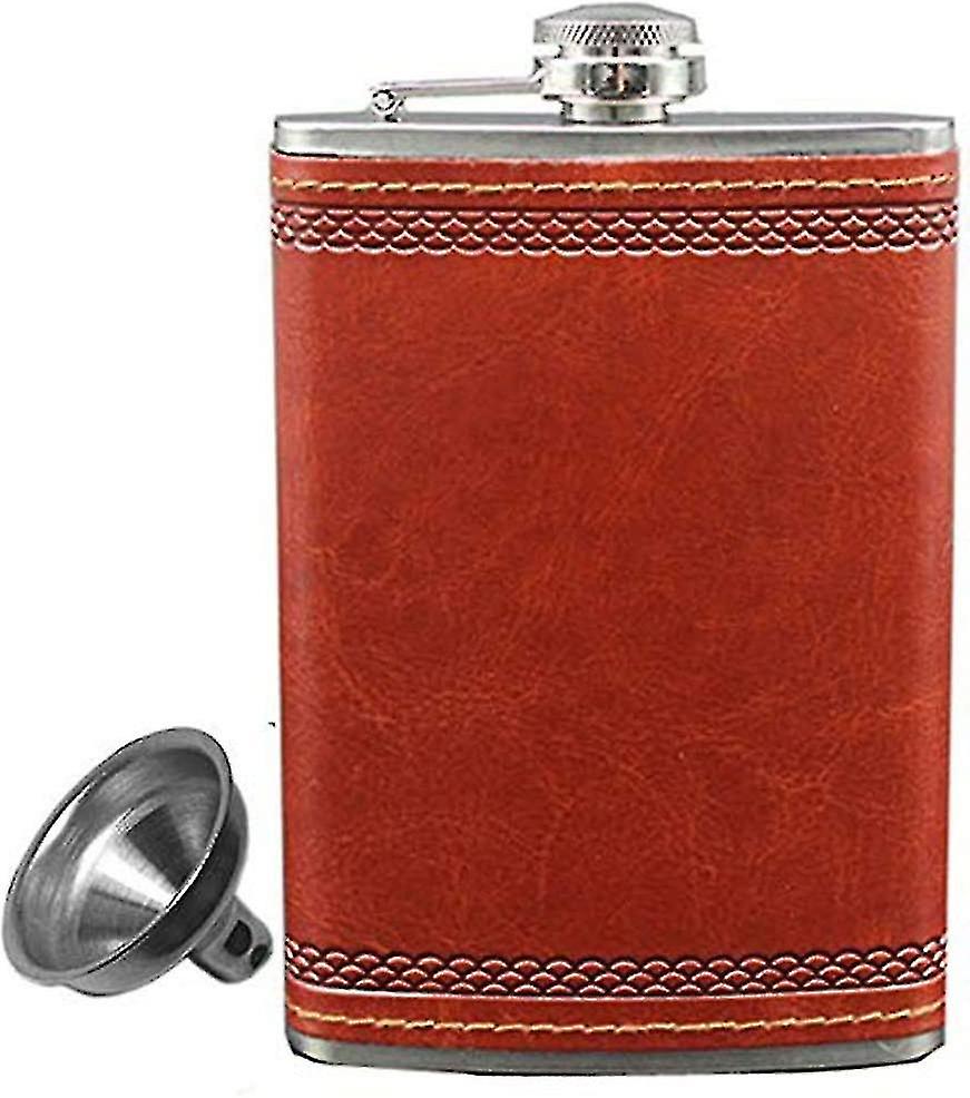 Personalized 9 oz Hip Flask for Whiskey and Liquor with Funnel