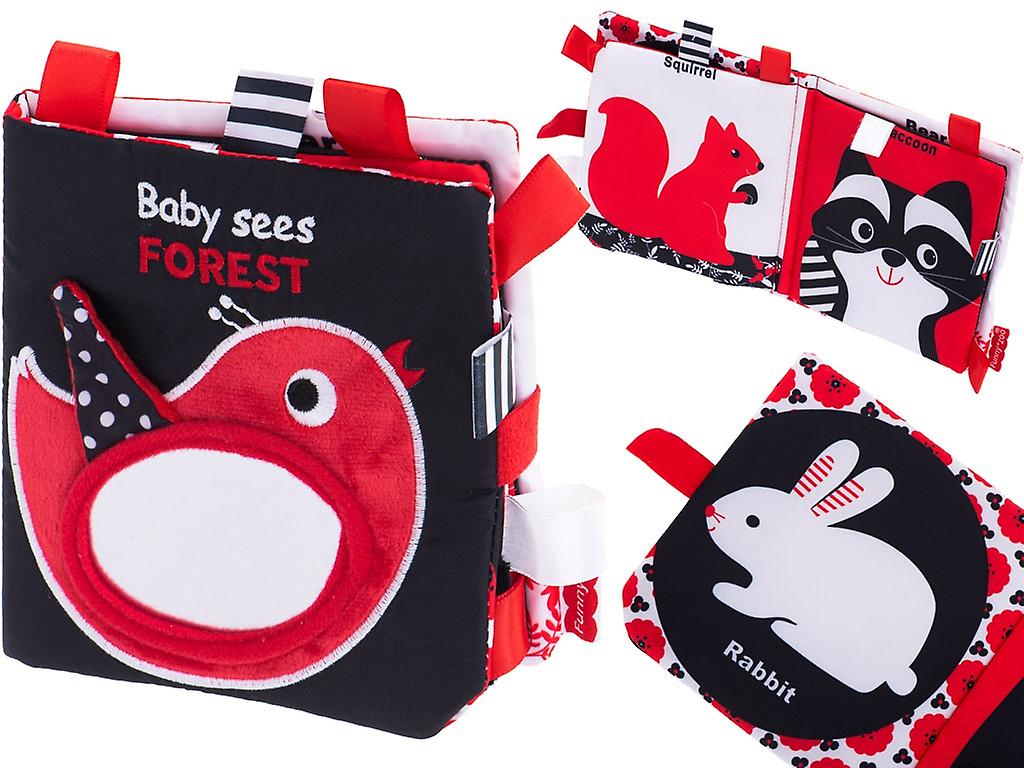 Sensoriska bokbettmarkörer kontrasterande skog