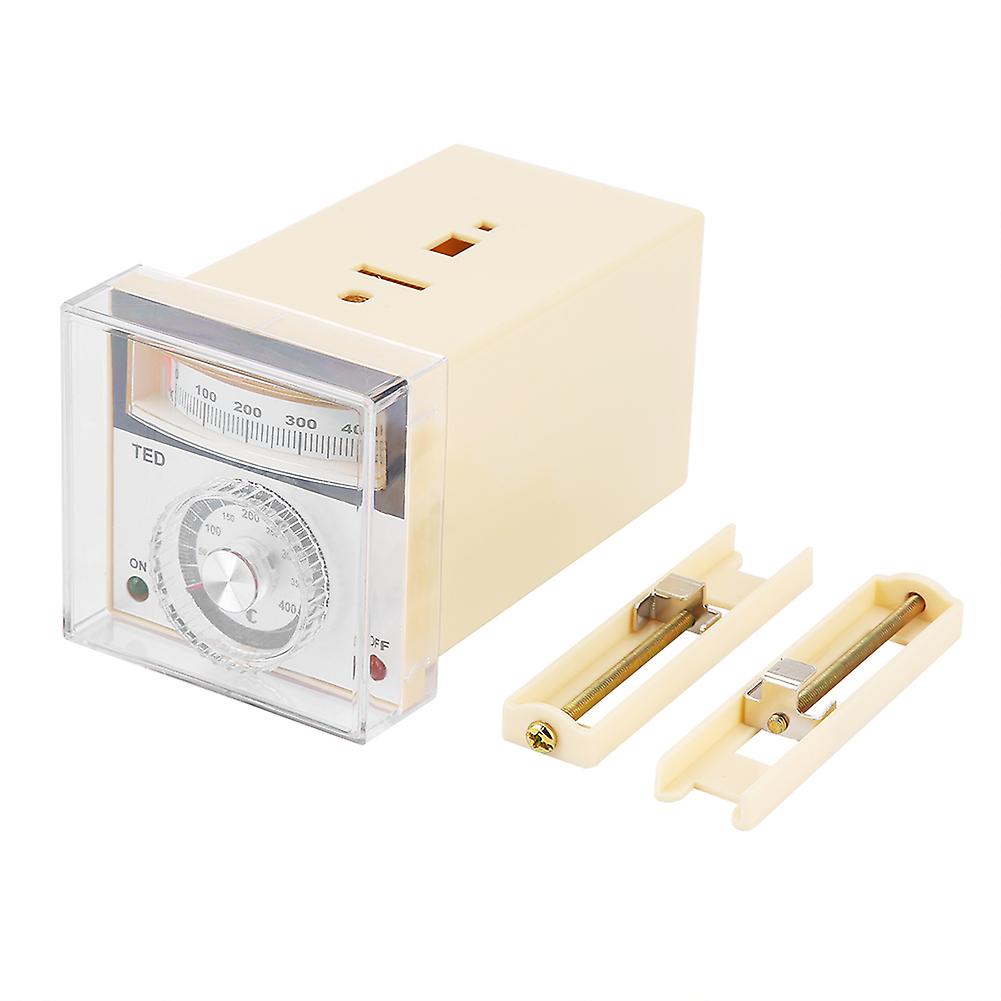 TED-2001 Pointer Temperature Controller K Type Thermostat 0-400℃ 220VAC