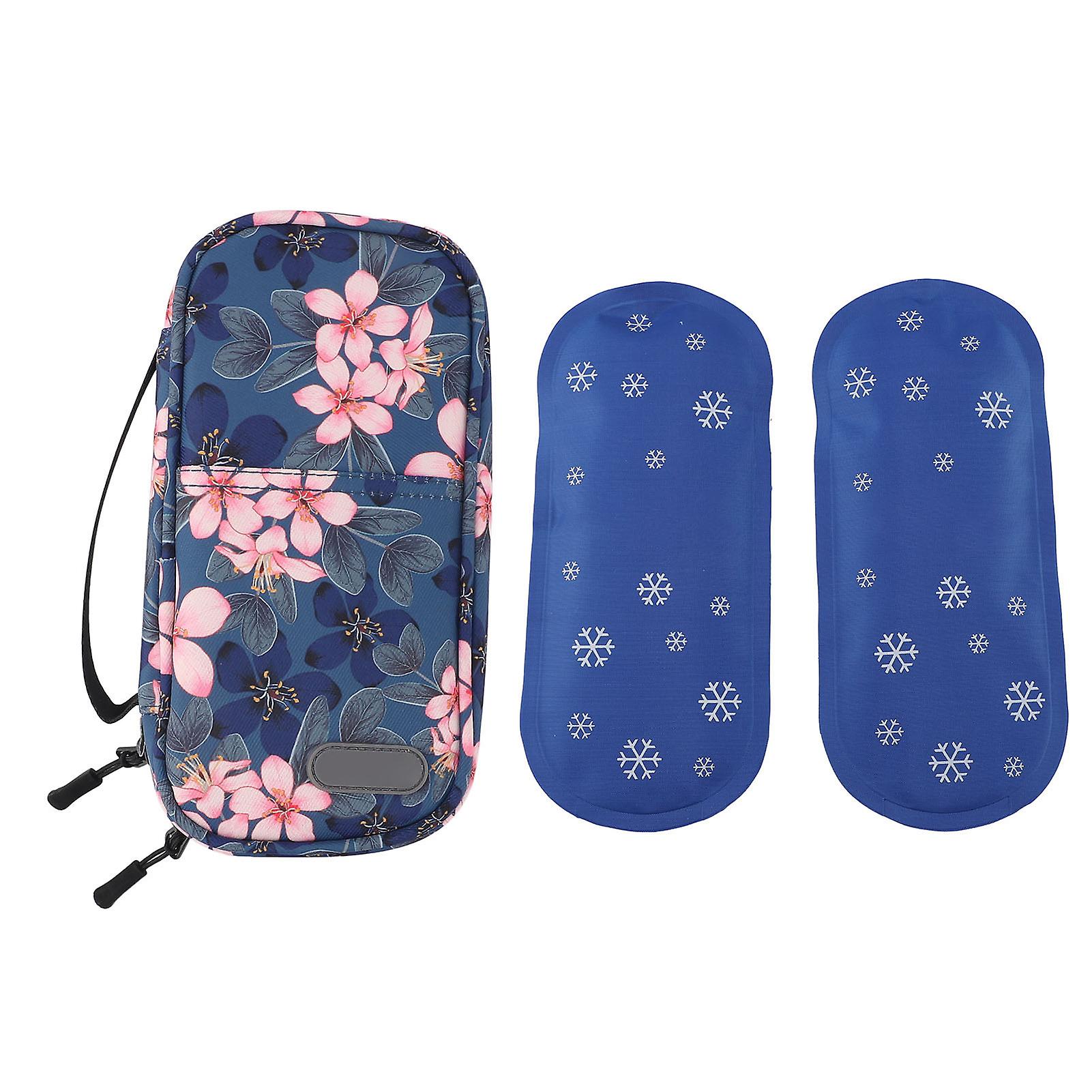 Insulin Cooler Case Portable Effective Heat Preservation Zipper Design Diabetic Medication Insulated Cooling Bag for Travel Type 3