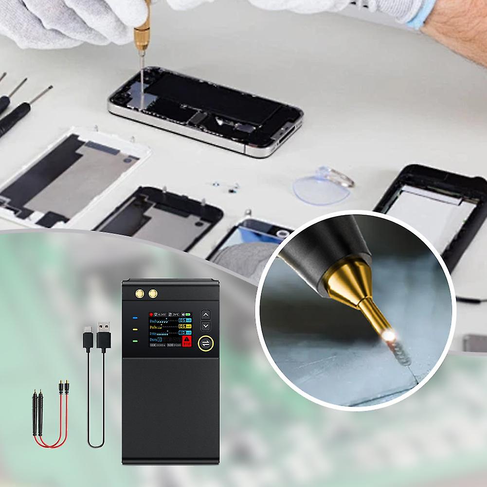 DIY Portable Dual Pulse Spot Welding Machine with LCD Screen 2 in 1 Multiuse