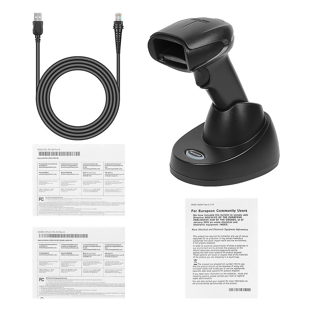 Xenon 1952GSR-2USB-5-A Bar Code Scanner 2D Wireless Code Reader with Base and USB Cable