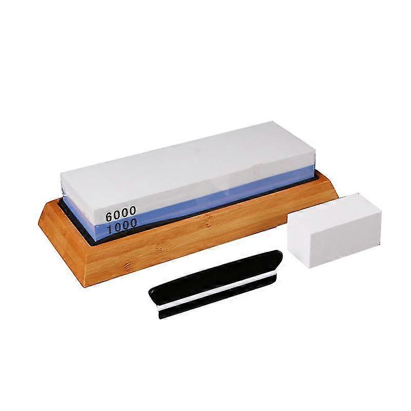 Knife Sharpening Stone Set,2 Side Grit Whetstone 1000/6000,sharpening Stone