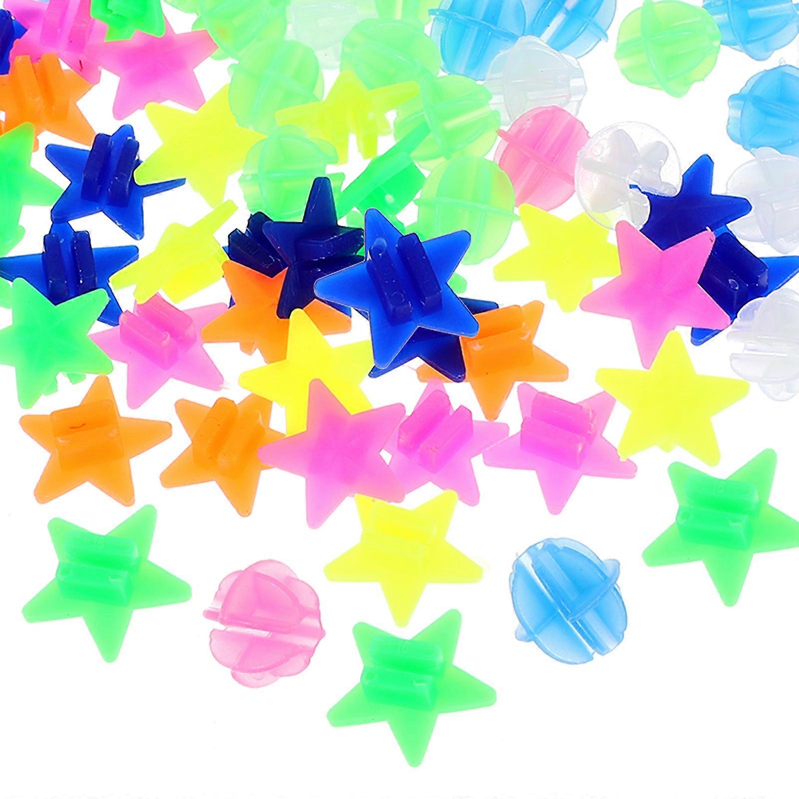 72pcs عجلة الدراجة تحدث الخرز الدراجة البلاستيك كليب تحدث الخرز الزينة تحدث كرات