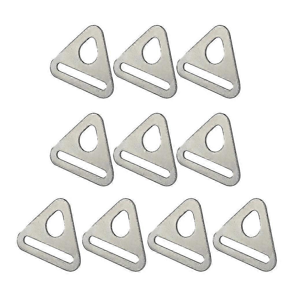 Lot de 10 triangles de réglage avec barre pivotante et anneau en D pour boucle moulée