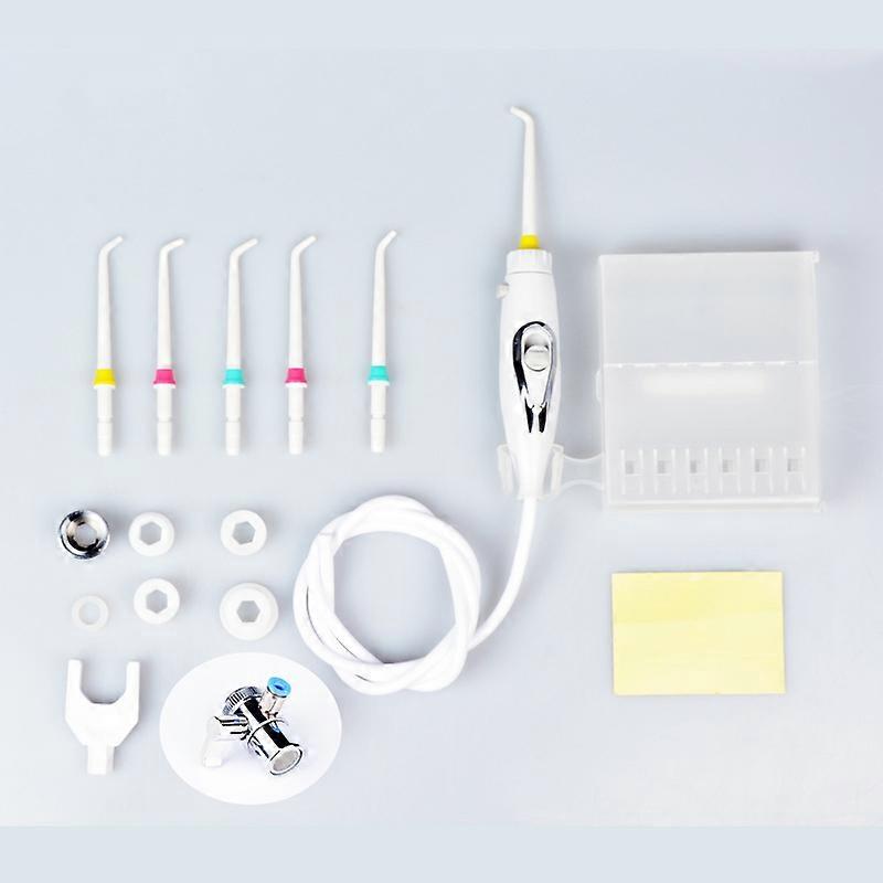 Faucet Flush Teeth Cleaner-White