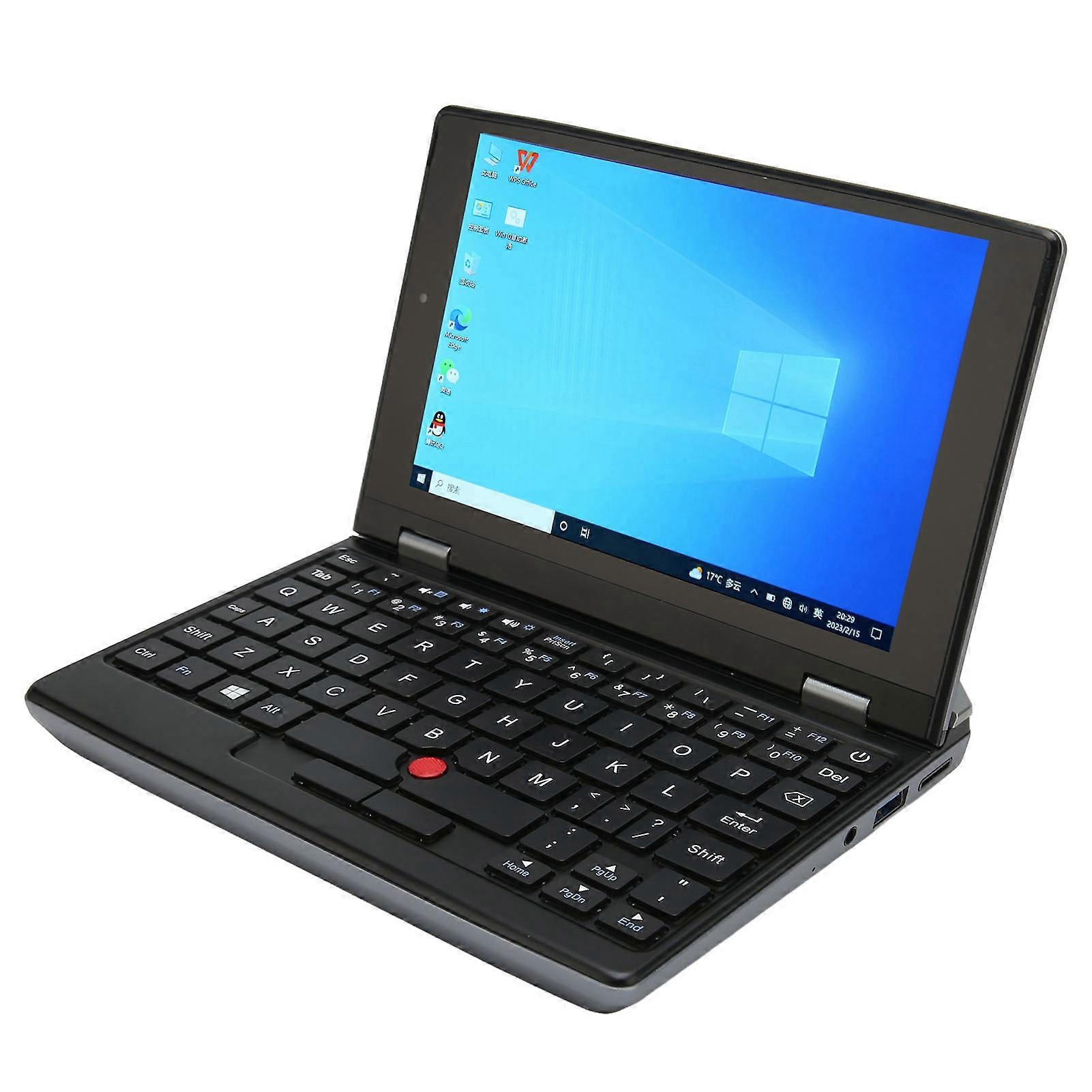 Mini Laptop 7 Inch Touch Screen 12GB RAM Dual Band WiFi Front Camera USB3.0 Notebook Computer for Office School 100240V 12G+256G EU Plug