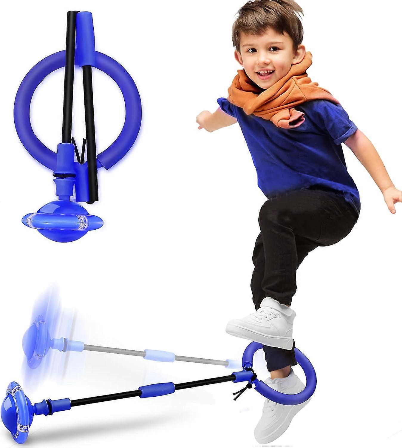 Skip Ball for Kids - Foldable Flash Wheel Skip Ball, Outside Game Toys