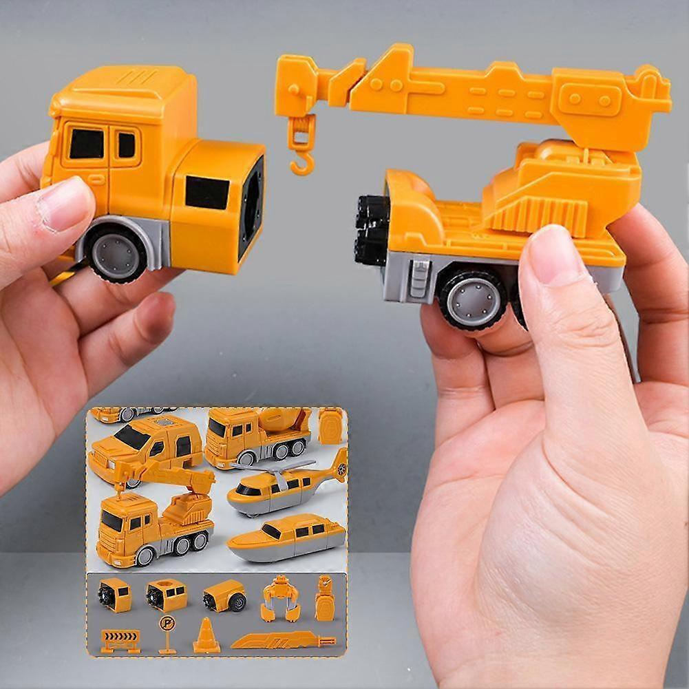 Jeu De Construction Magnétique 35 Pièces - Voiture Robot Transformable Pour Enfants 3 Ans Et + - 8