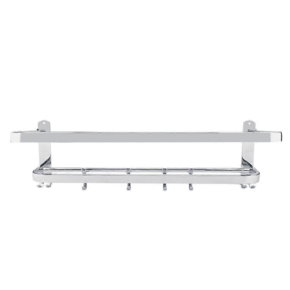 Stainless Steel Bathroom Shelf Foldable Towel Rack Holder Wall Mounted Hanger