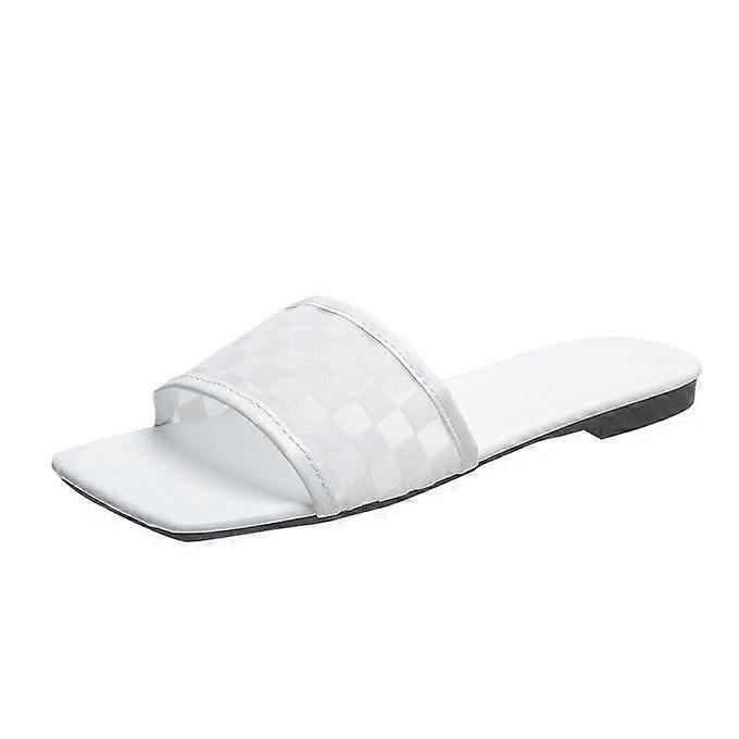 Dames Platte Pantoffels-WitXD2458-568