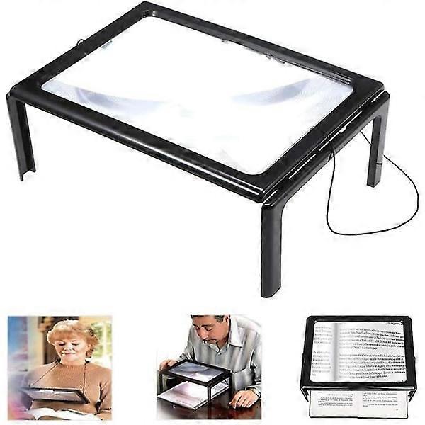 Forstørrelsesglas til synshandicappede 3x helsides håndfri lys