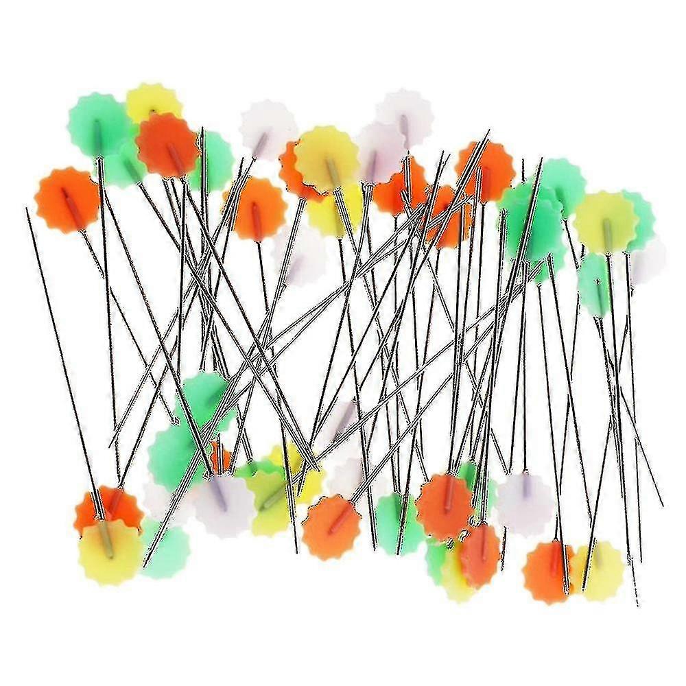 2024 50 Pieces Flat Button Head Pins For Sewing Diy Projects Quilting Tool