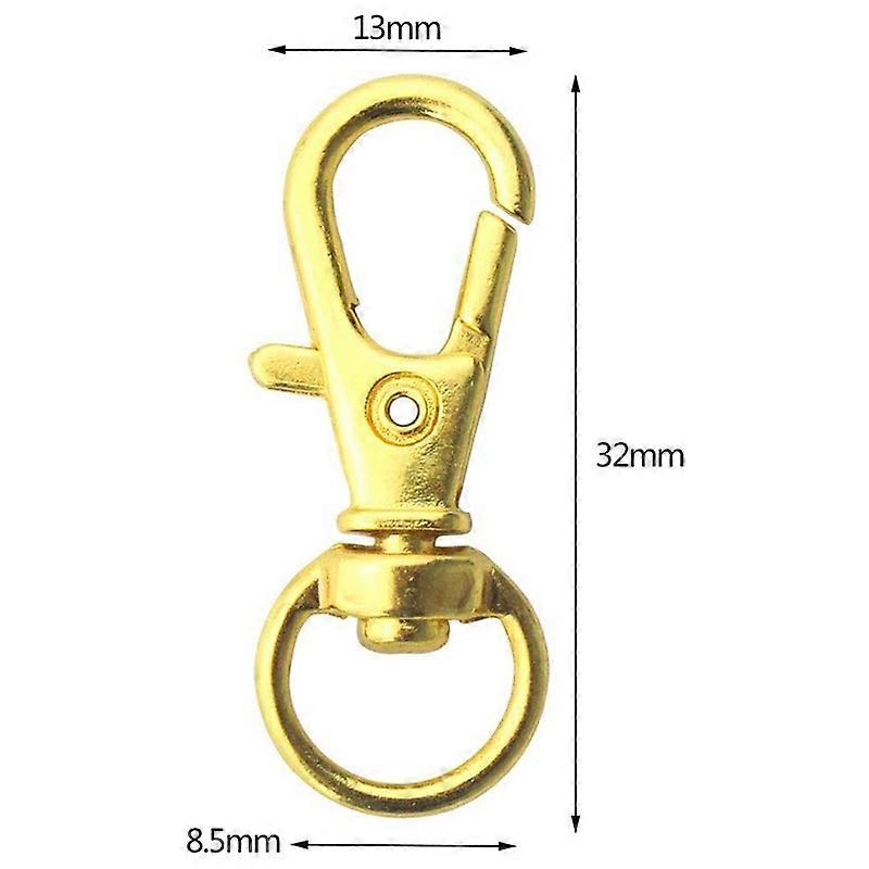 thumbnail image 2 of Poetic Dove Gold Swivel Lobster Clasps (10-Pack) – 12mm Stainless Steel For Jewelry Making 2 of 4