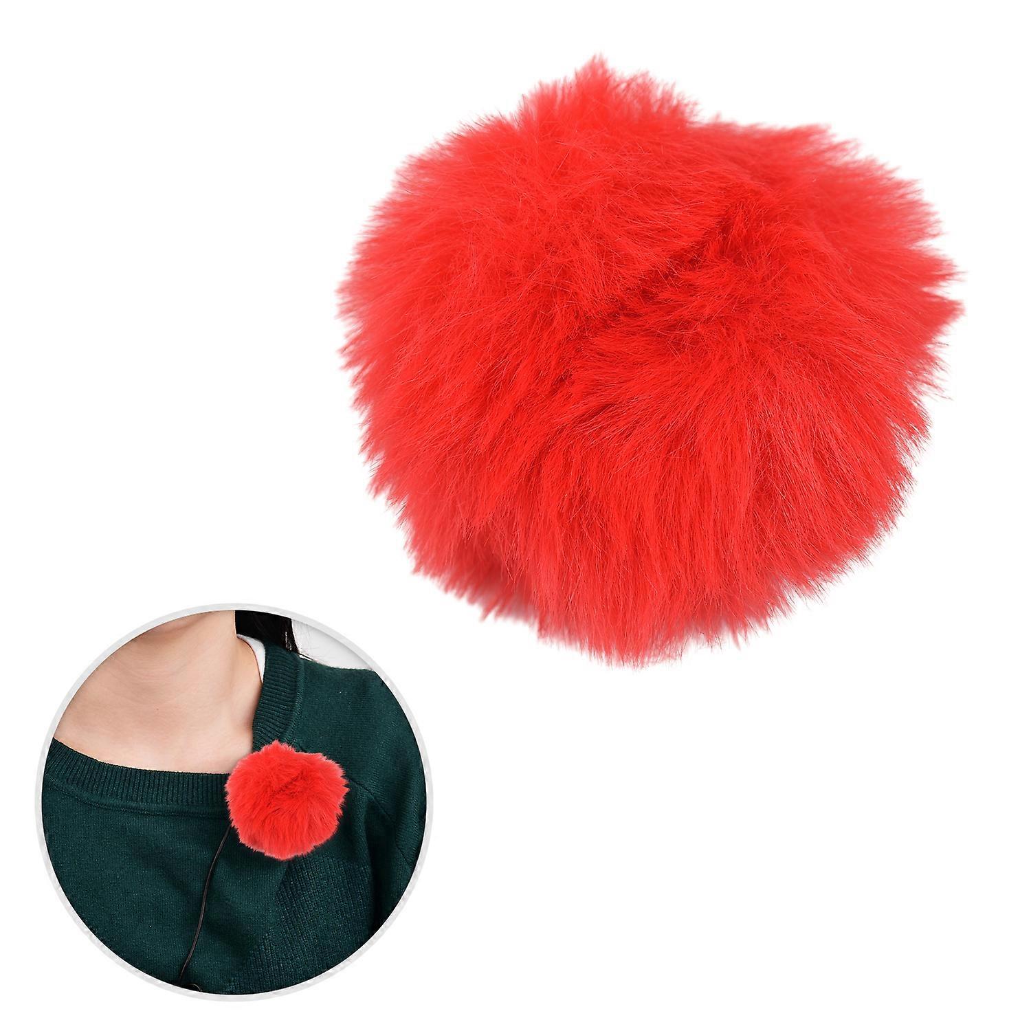 Microphone Windscreen Furry Windshield Mic Muff for Clip-on Lavalier Microphone