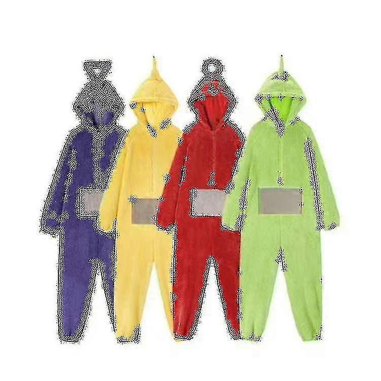 Teletubbies One Piece Pajamas Women'S Homewear Men'S And Women'S Thickened Coral Fleece-Y