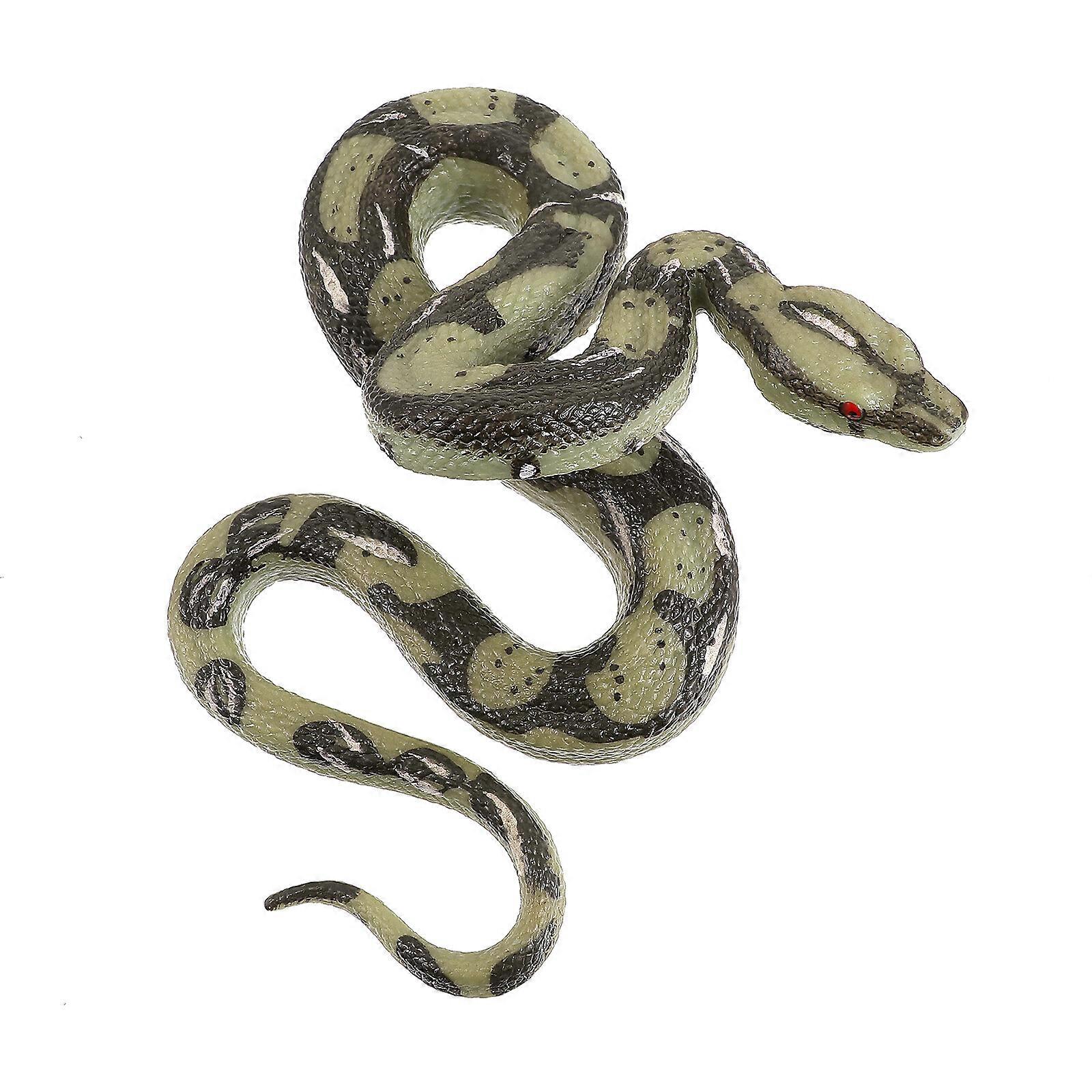 Amosfun High Simulation Python Model Toy Big Realistic Snake Halloween Tricky Creepy Prank Scary Snake Toy