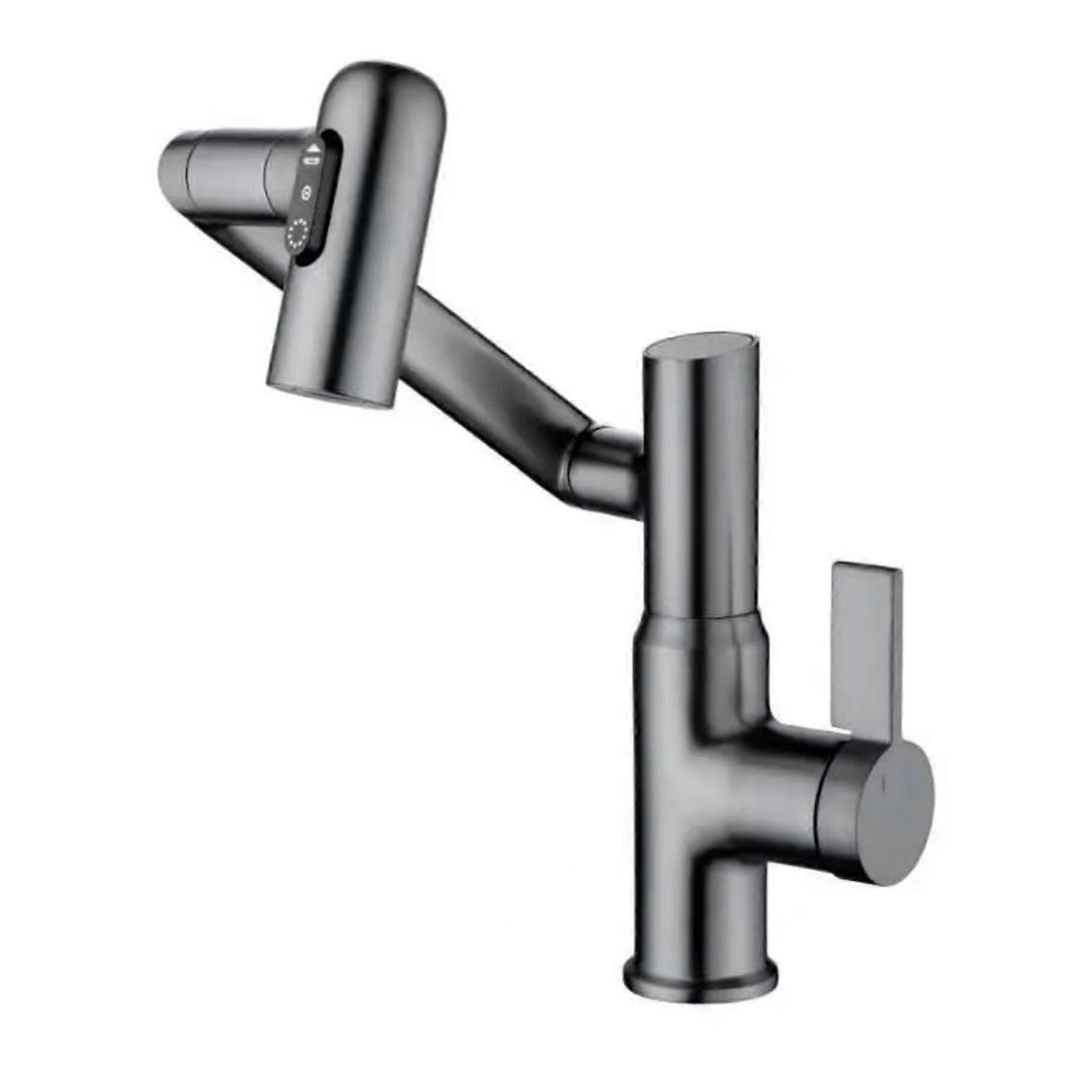 Digital Display Rotatable Faucet 3-Speed Adjustables Faucet Replace for Home Bathroom