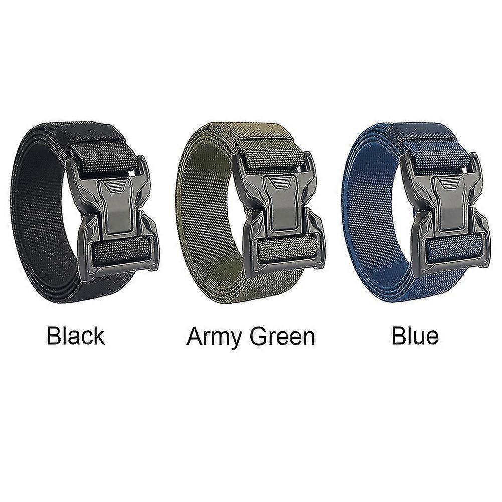 With Buckle Men Belt Weaving Polyester Casual Outdoor Camping