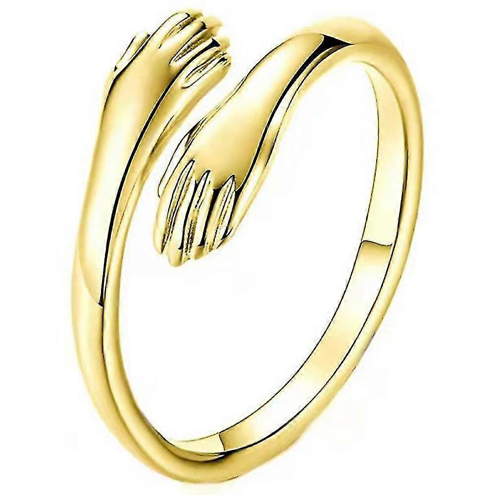 925 Silver Jewelry Hug Ring Retro Fash Flow Open Ring