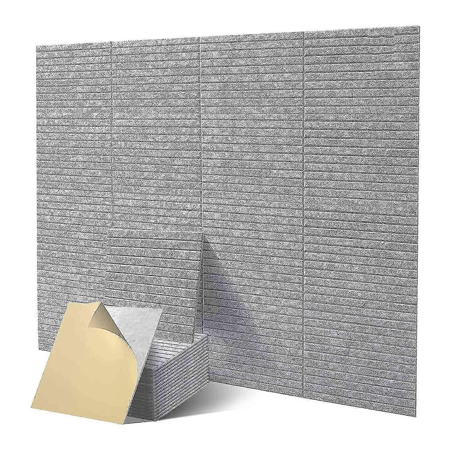 16 stk akustiske paneler, lydisolerte veggpaneler, for studio absorberer lyd og eliminerer ekko (lys