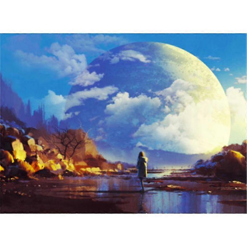 Diamond Painting Space Full Round Cross Stitch 5d Diamond Embroidery Landscape Mosaic Universe Home Decoration Art