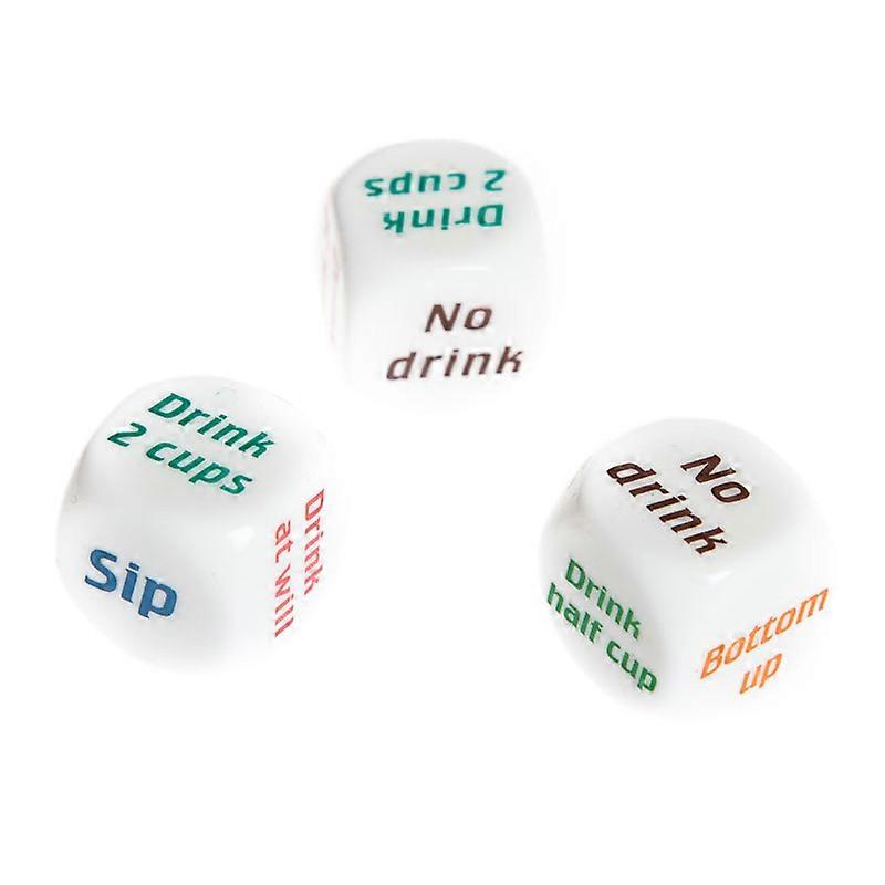 ZK-3-Pack Dice for Party Drink Game