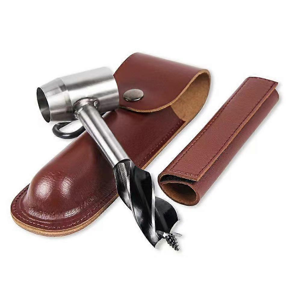 Survival Tool 4-edge Manual Auger Settler Wrench Eye Hand Auger Drill For Woodworking Camping Firewood Splitting