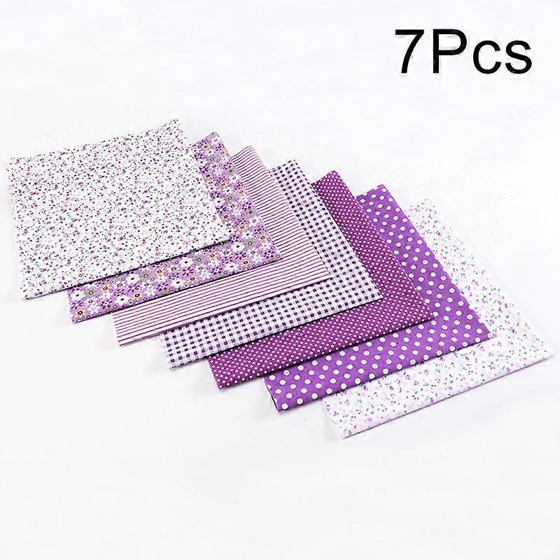 7pcs Flower Pattern Patchwork Fabric Printed Cotton Fabric Pure Cotton Floral Patchwork