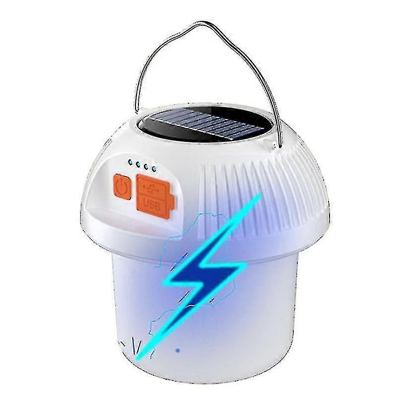 Solar Led Camping Light Usb Rechargeable Bulb Outdoor Tent Light