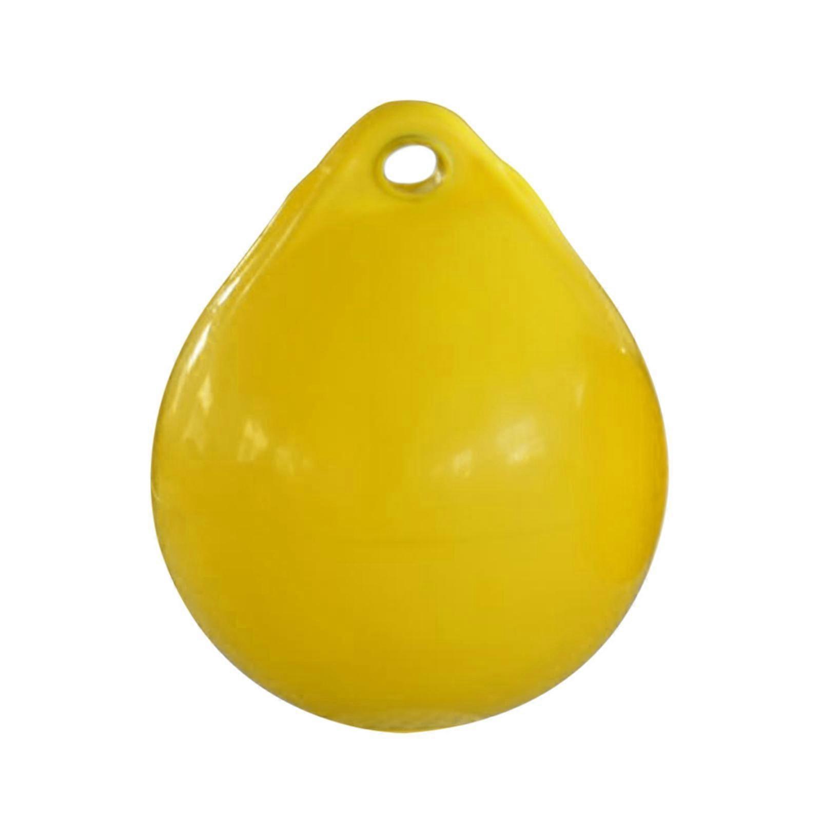 قارب الحاجز الكرة البحرية رباط مرساة عوامة قفص الاتهام الوفير الأصفر 25x30cm 2.8cm