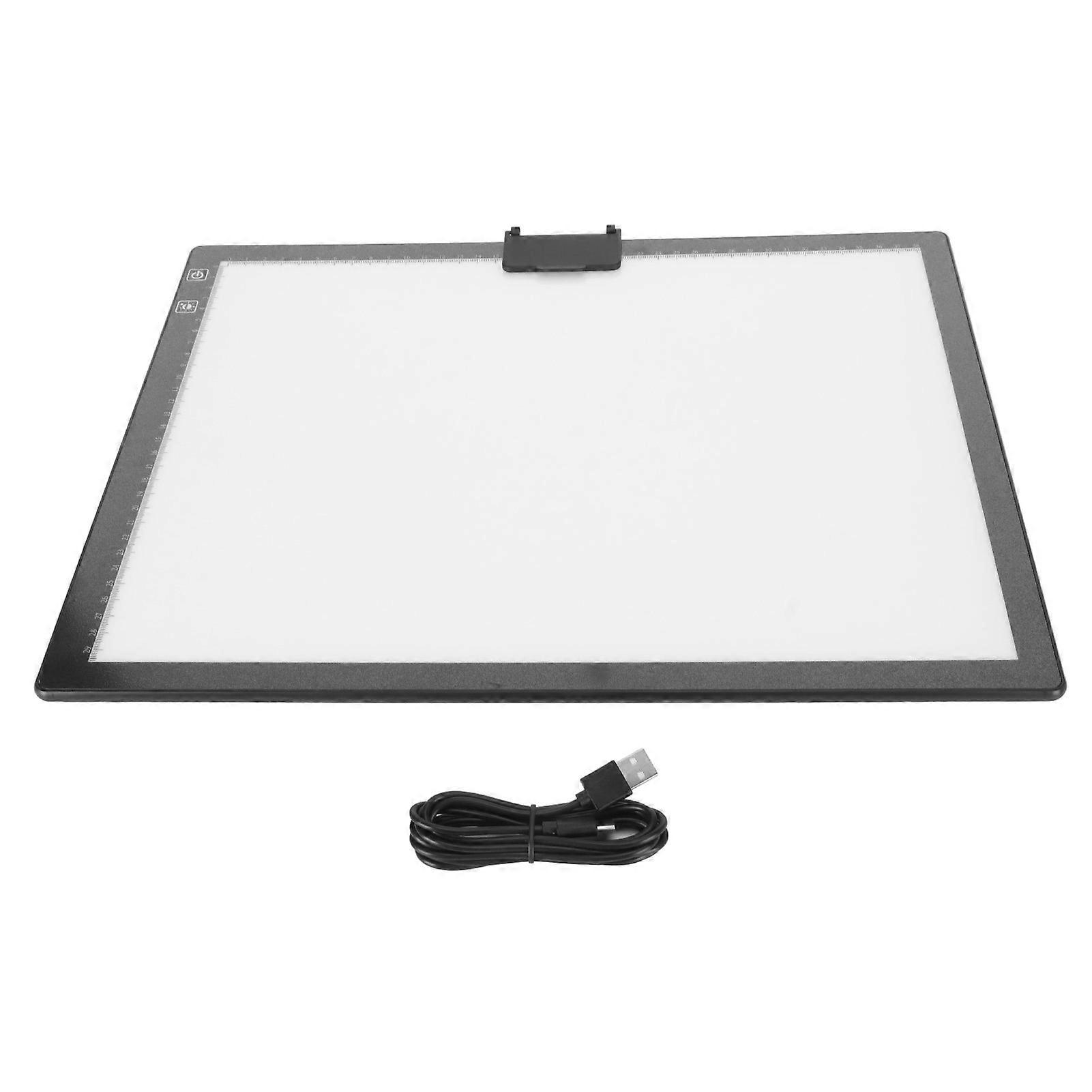 A3 Tracing Light Box with Magnetic Clip 5V 2A 6 Levels Dimming 84 Light Beads LED Light Pad for Rhinestone Painting Sketching